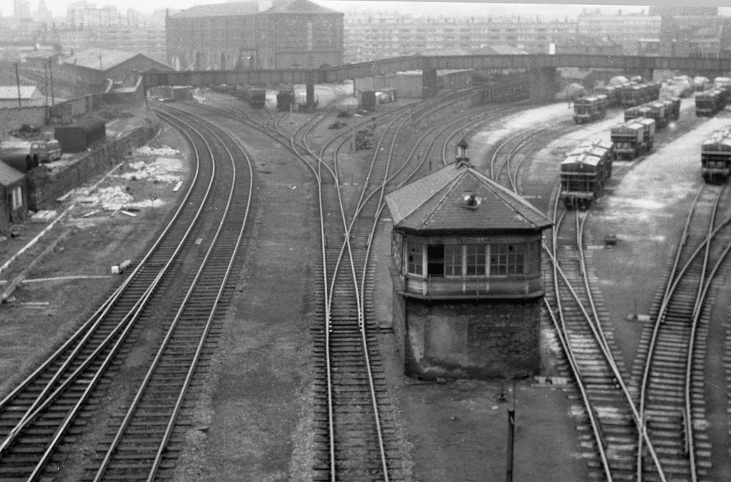 Marsh Lane Bridge & Yard 1966.jpg