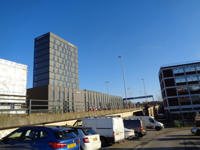 HamptonByHiltonHotelAlmostReadyToOpenFromTemplarStreetCarParkLeedsDec032019..jpg