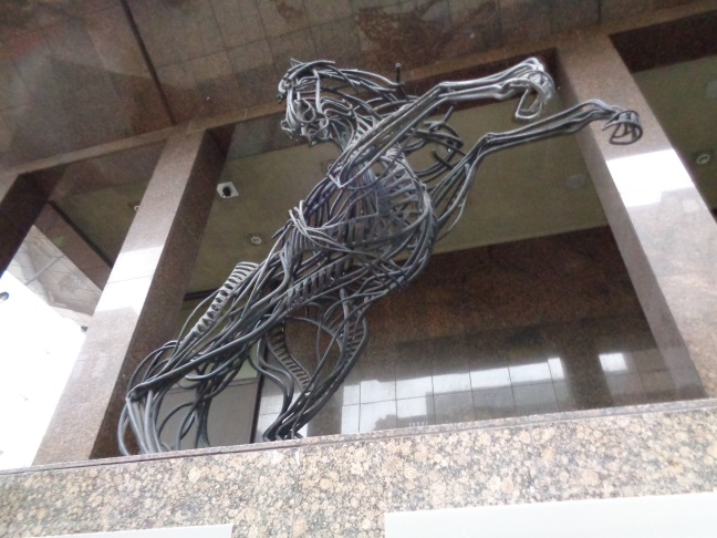 The Lloyds Bank horse on Park Row, Leeds (taken Nov 6 2015).