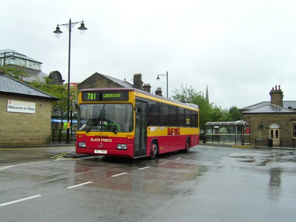 Black Prince bus at Ilkley Bus Station on July 28 2005.
