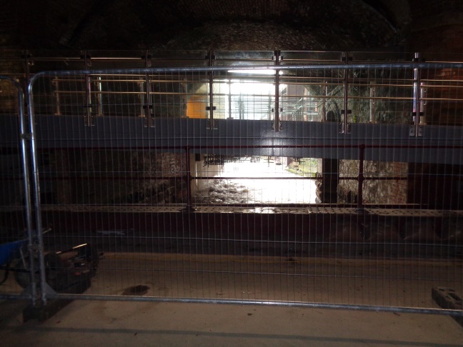 View in the Dark Arches at the LSSE site work on Dec 10 2015.