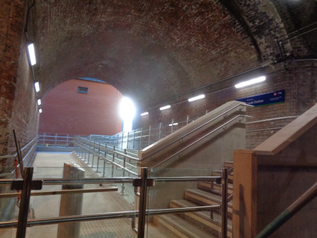 View of the LSSE work in the Dark Arches (taken Dec 23 2015).