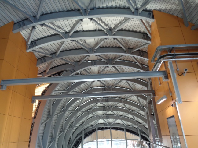 View of some of the roof beams at the LSSE (taken Jan 8 2016).